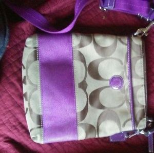 Coach purple crossbody